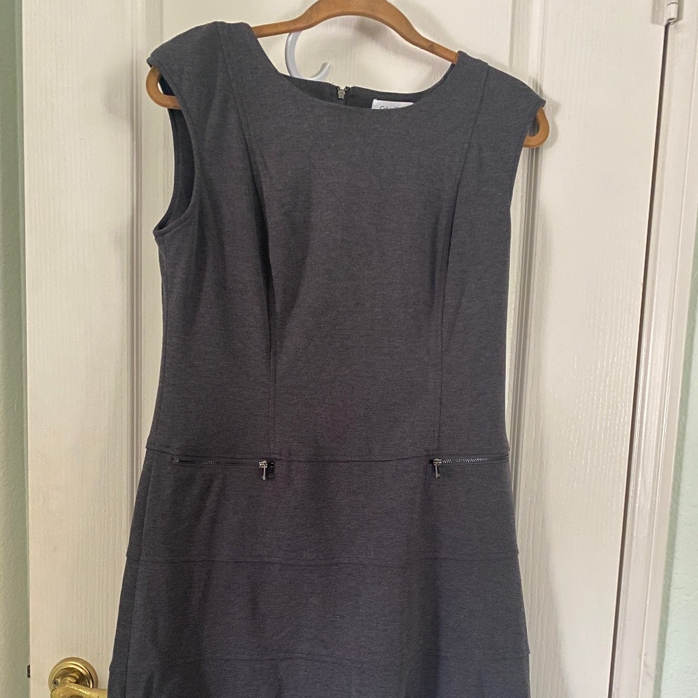 Calvin Klein Grey Sleeveless Dress